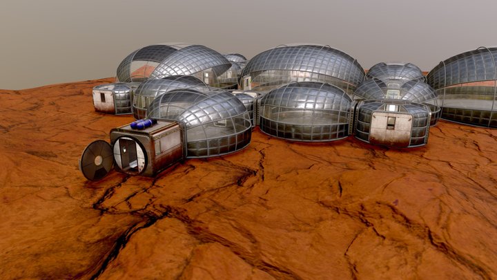 Tharsis Facility - Mars Habitat 01 3D Model