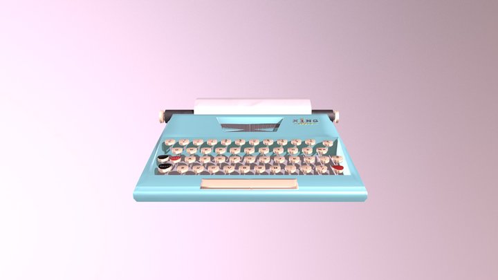 Typewriter 3D Model
