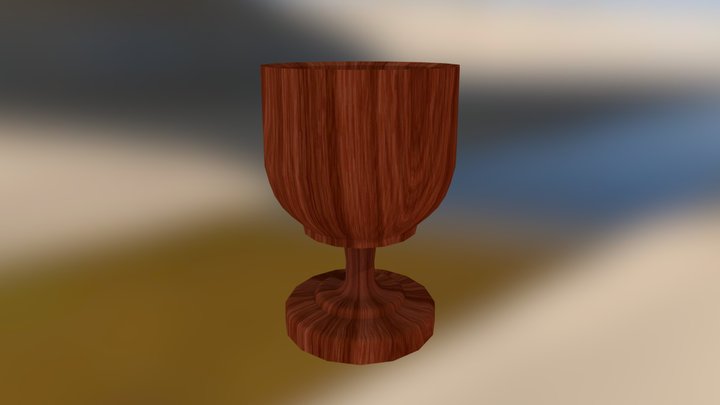 wooden goblet 1st attempt 3D Model