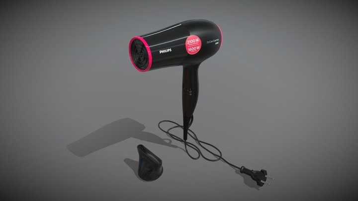 Hair Dryer Philips 3D Model