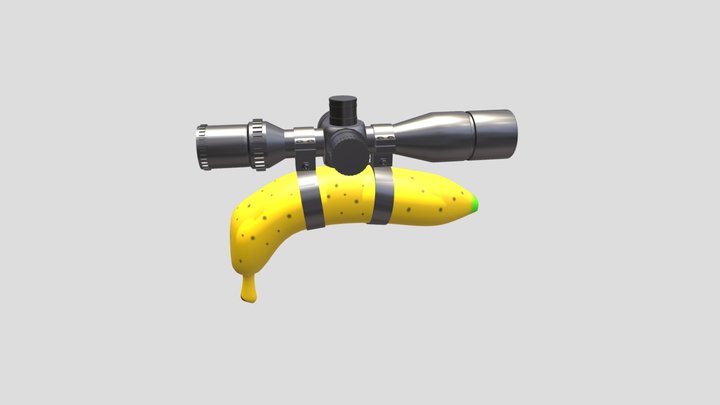 banana with a scope 3D Model