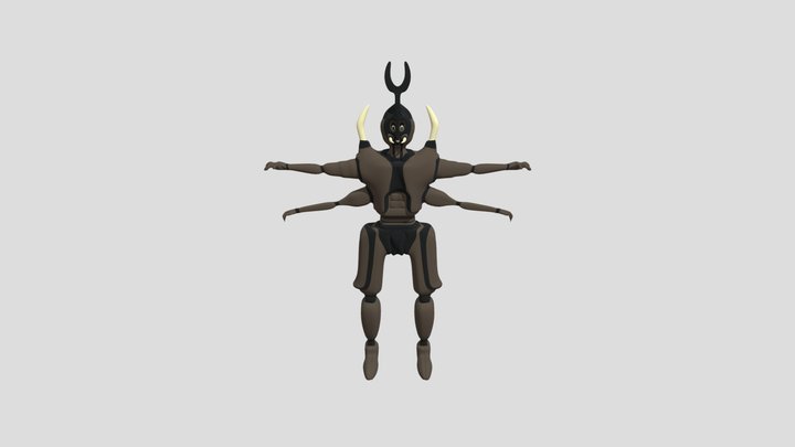Skartarian Scarab alien 3D Model