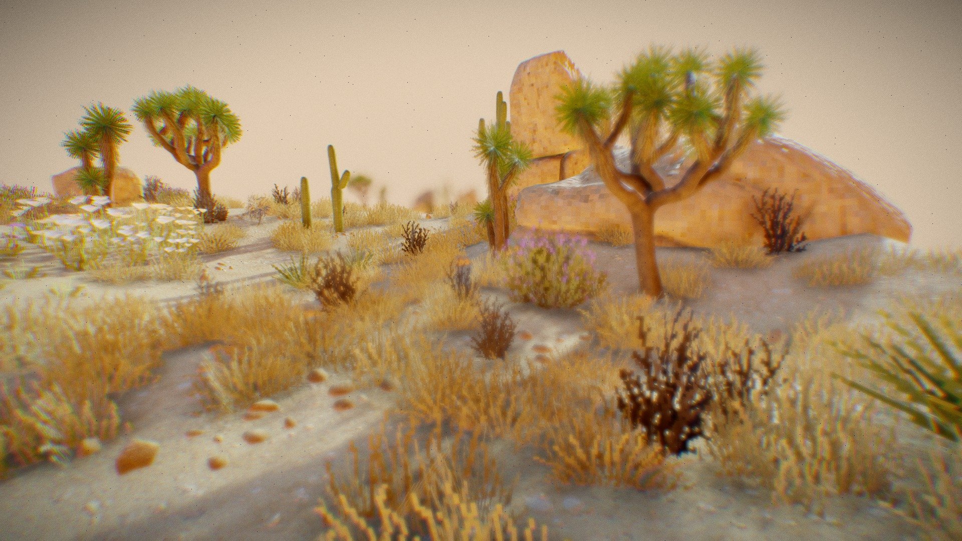 Stylized Desert Environment - Buy Royalty Free 3D model by Serhii3D ...