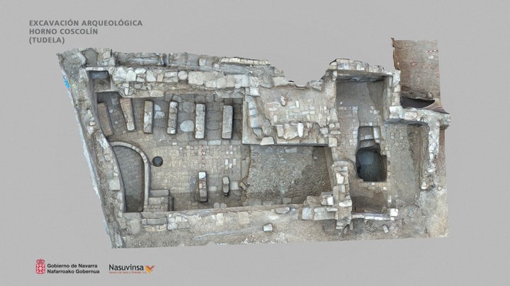 Bodega de piedra y fuente. Casa 3 Sector 2. 3D Model