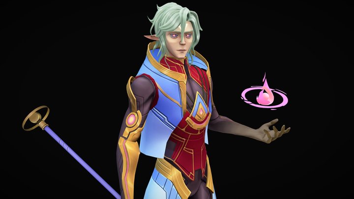 Mage Elf - Jeremiah The Great Prophet 3D Model