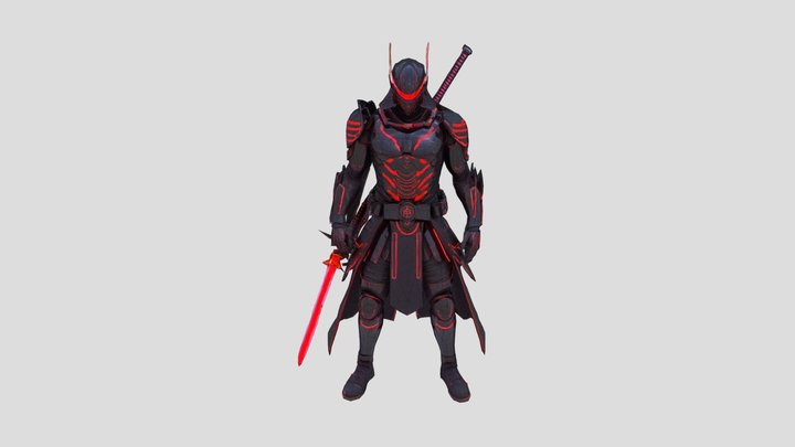 Le Samouraï des Nuits Rouges 3D Model