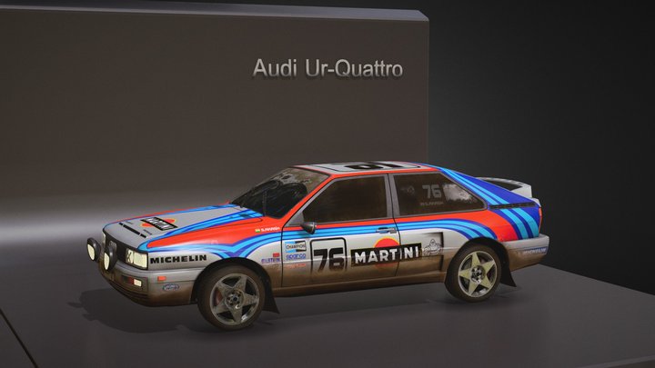 Audi Ur-Quattro - Rally car 3D Model