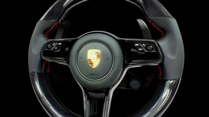Porsche Steering Wheel – Modello 3D gratuito STL