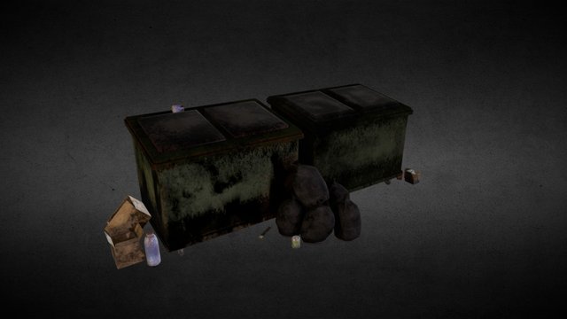 Trash containers 3D Model