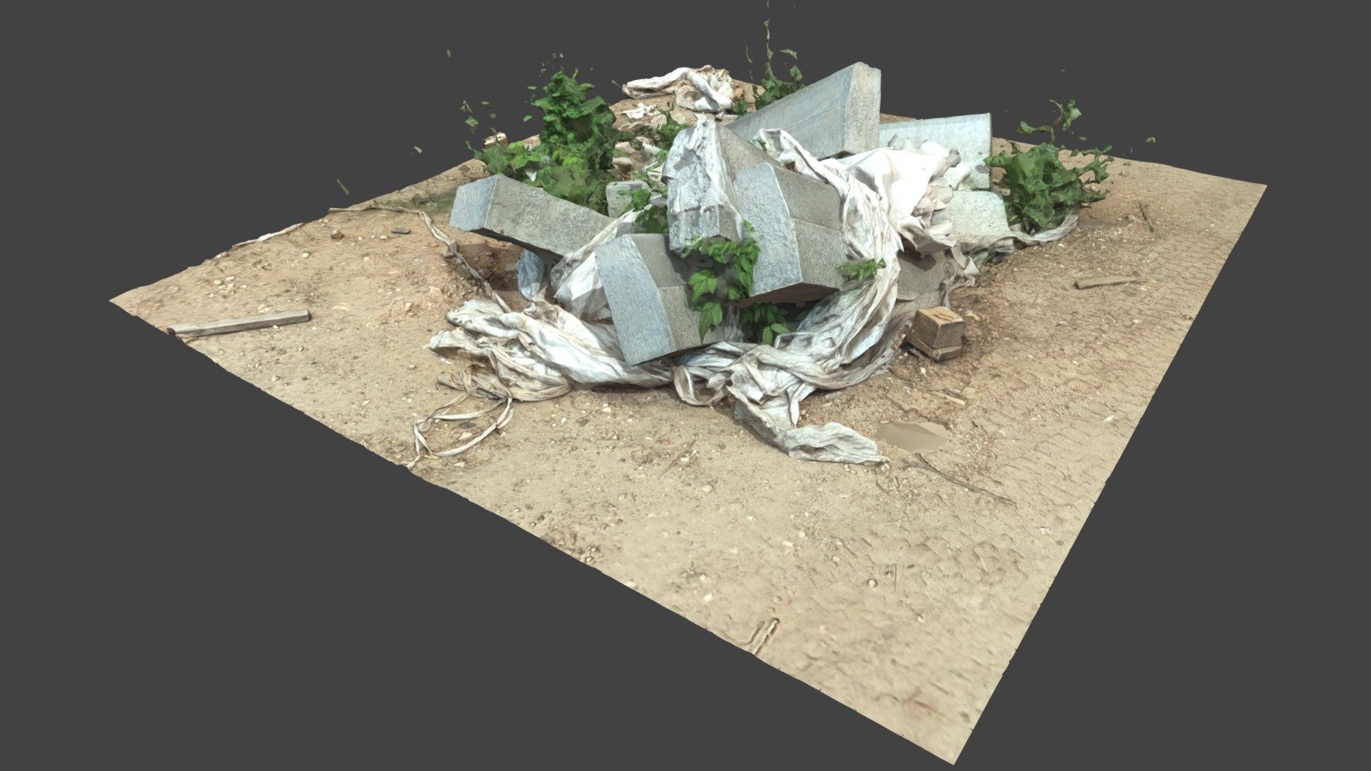 Flowerbed of borders