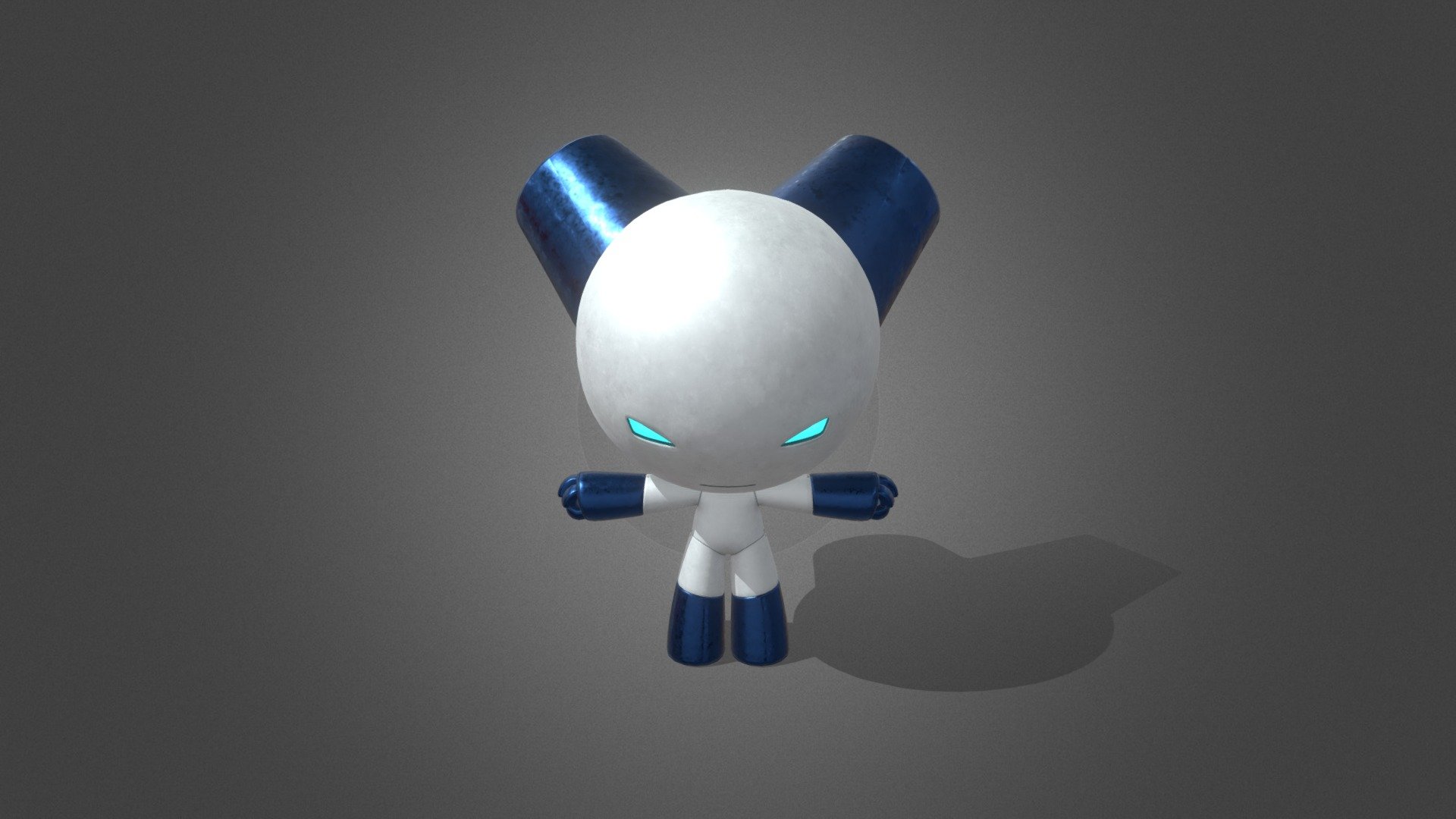 robotboy cartoon robot character Modelo 3D in Robô 3DExport