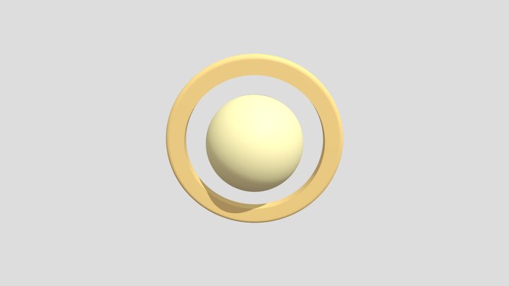 Golden Planet V1 3D Model