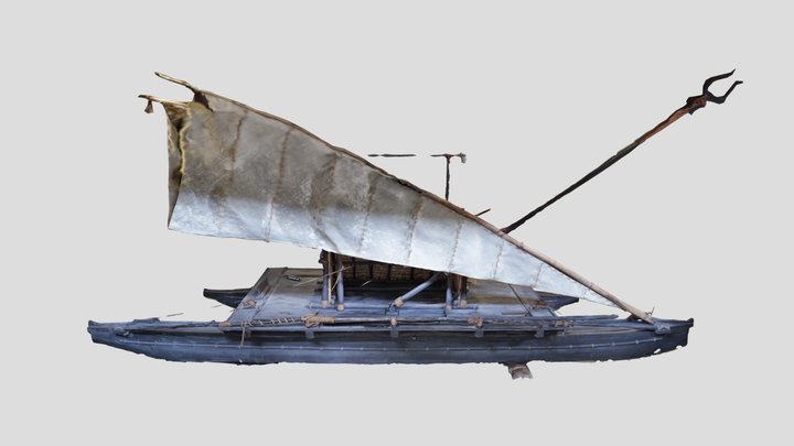 Fijian drua "Sema Makawa" 3D Model