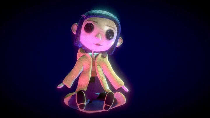 Coraline Doll 3D Model