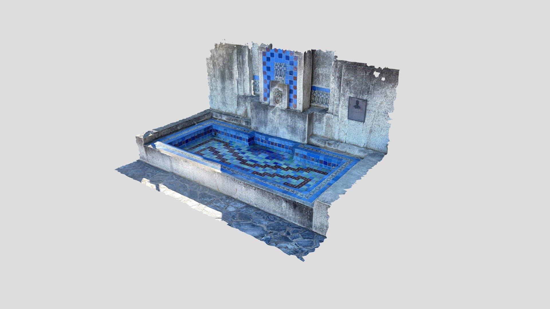 Catalina tile fountain