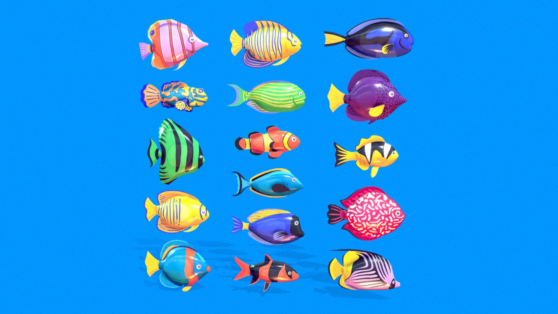 Lowpoly Fish Toon Pack - Buy Royalty Free 3D model by LowPolyBoy ...