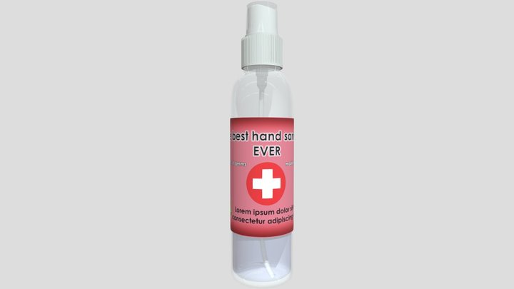 hand sanitiser spray 3D Model