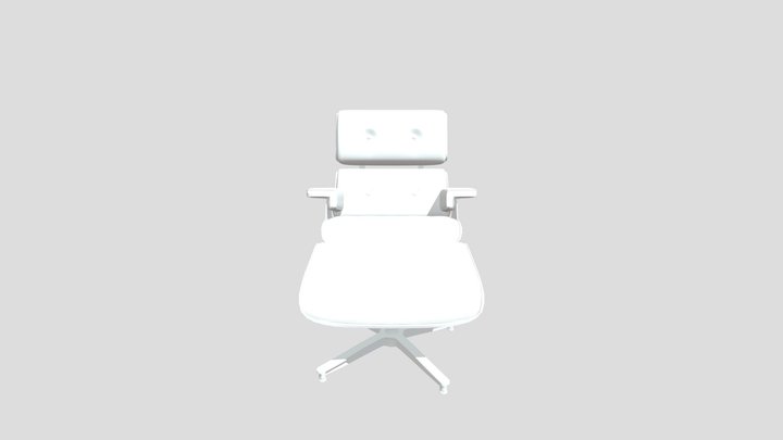 Eames Chair And Ottoman | GAM401 Midterm 3D Model