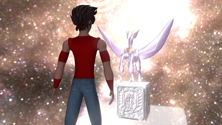 Pegasus Meditation (Saint Seiya tribute) 3D Model