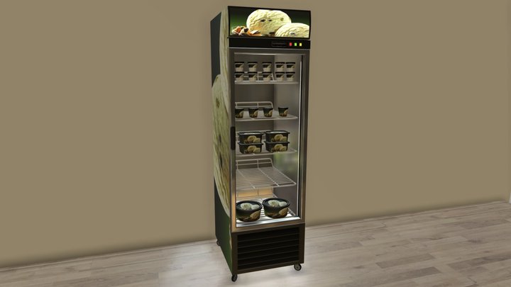 Freezer Helados 1 Puerta 3D Model
