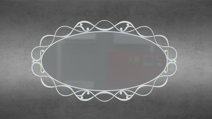 Кованое зеркало ZER-022. Forged mirror ZER-022 – Free 3D Model STL