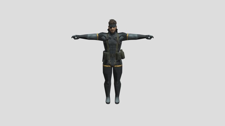 Naked Snake 3D Model