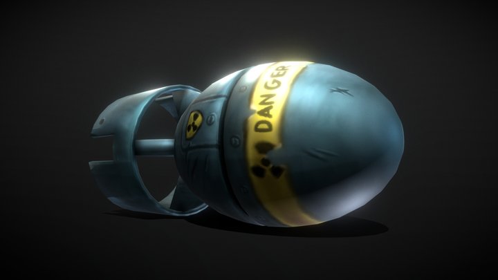 Stylized NuclearBomb 3D Model