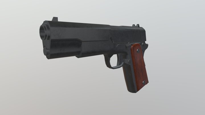 Colt 1911 Pistol 3D Model