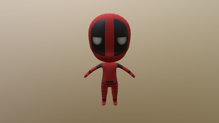 Baby Deadpool 3D Model