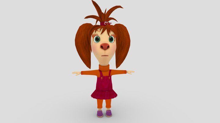 Барбоскины Лиза/the Barkers Lisa(не риг) 3D Model