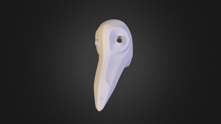 Plaugue doctor's mask retopo 3D Model
