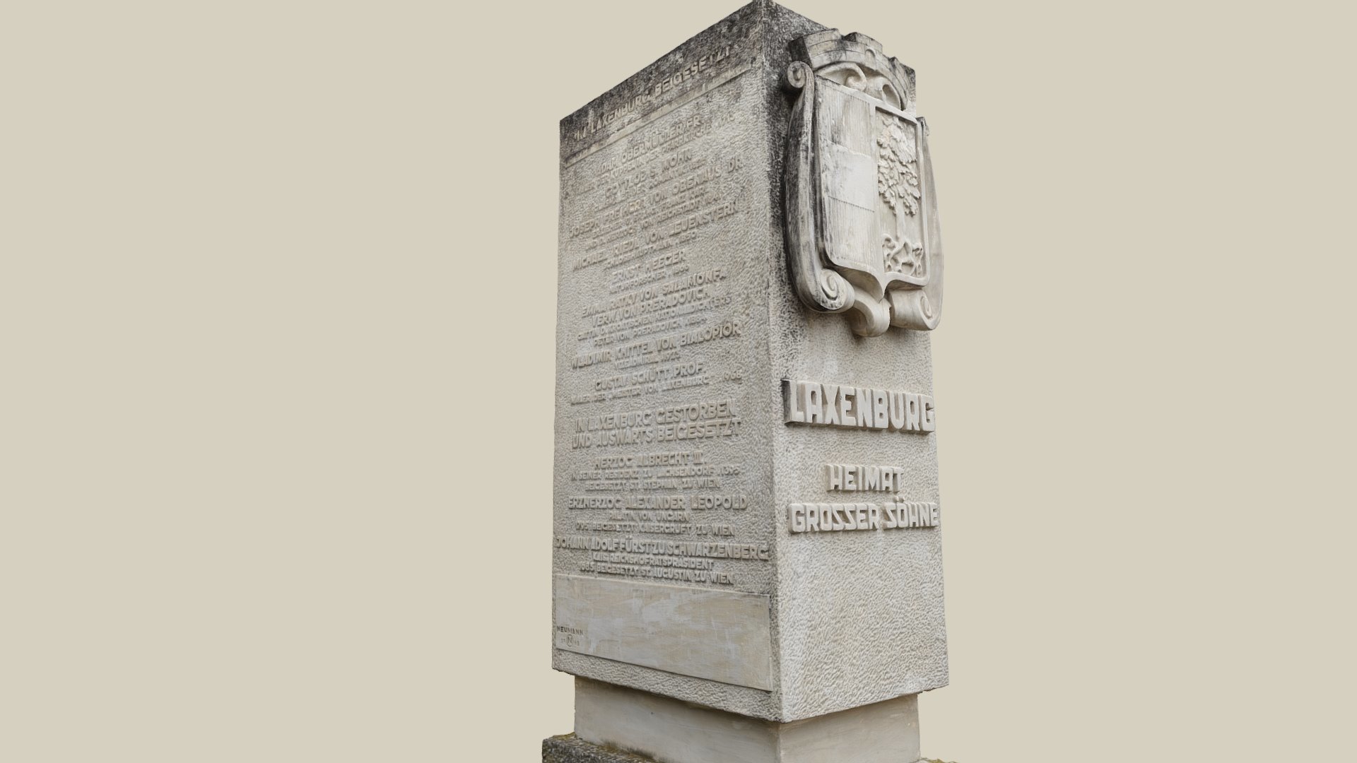 Gedenkstein — Sketchfab embed 3D viewer