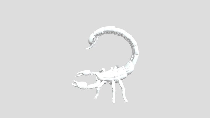 Articulated Scorpion Lampshade STL |…