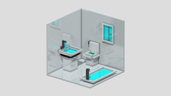 Baño Limpio De Ariana 3D Model