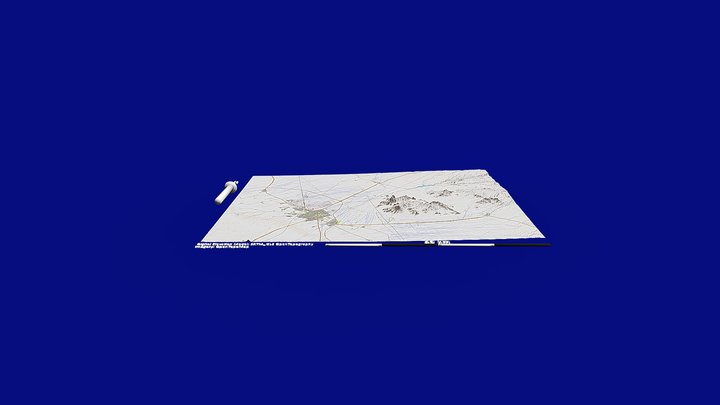 イランのシールジャーン付近のカレーズ分布地形 – Modèle 3D gratuit STL