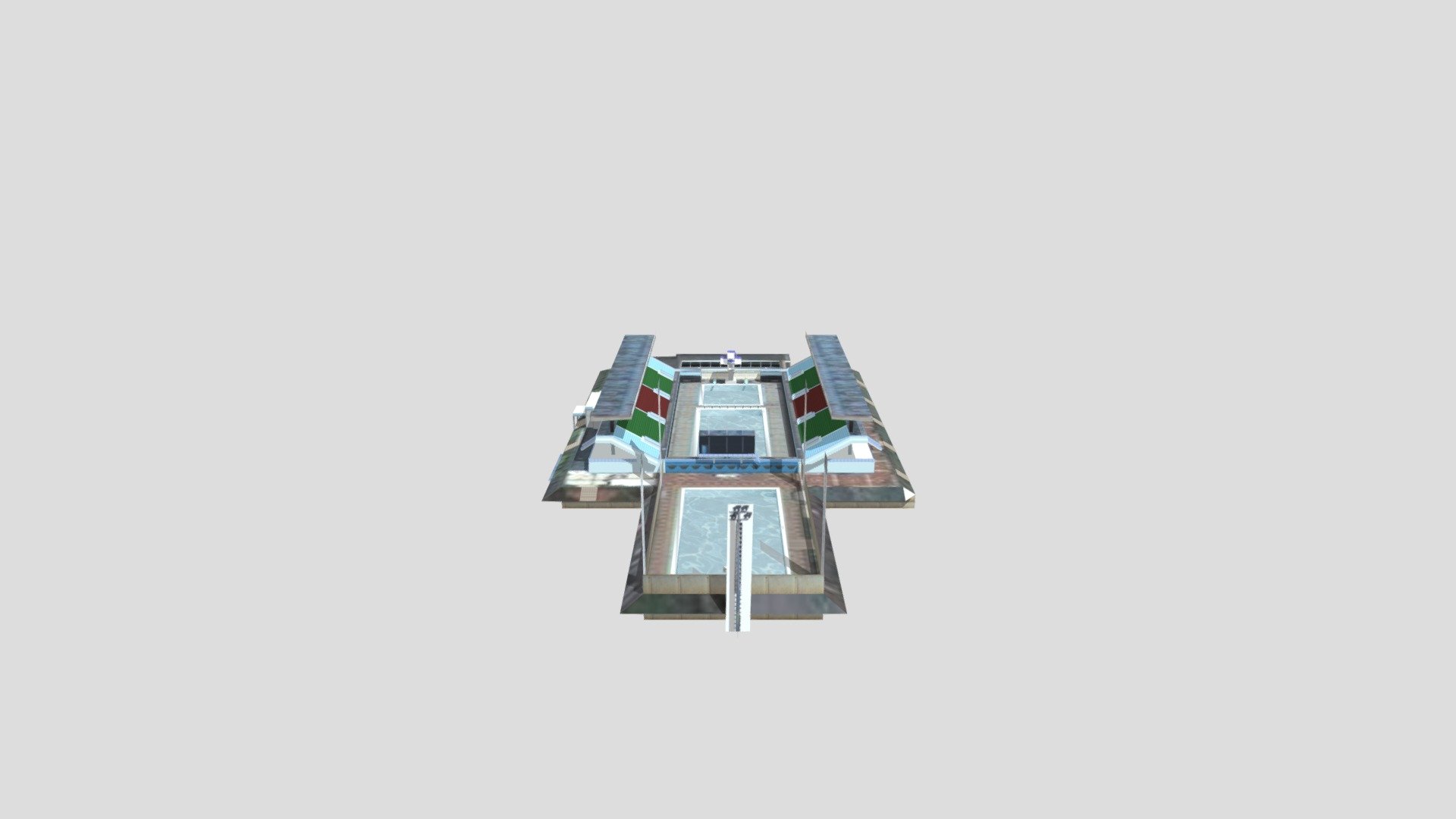 Stadion Akuatik Senayan Jakarta — Sketchfab embed 3D viewer