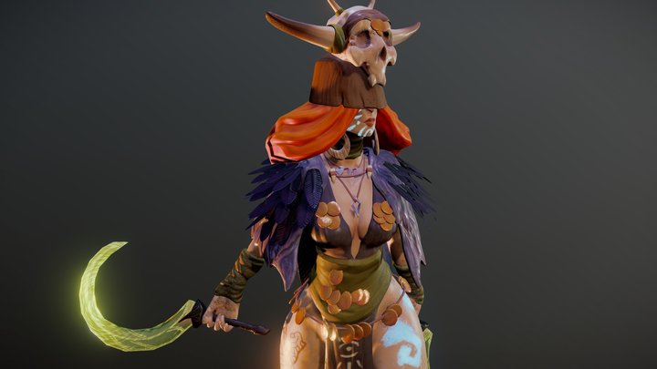 Le Fey Statue 3D Model