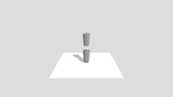 Glass Shattering animation (Realistic) 3D Model