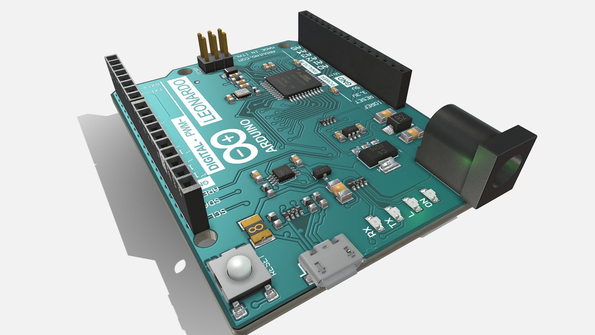 Arduino Leonardo - Buy Royalty Free 3D model by F2A (@Fa_Sketch) [8a46690]