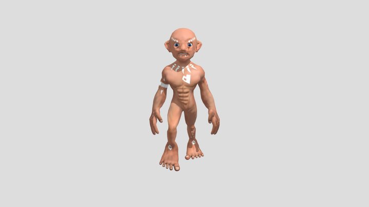 WalkAnimationTribalMan 3D Model