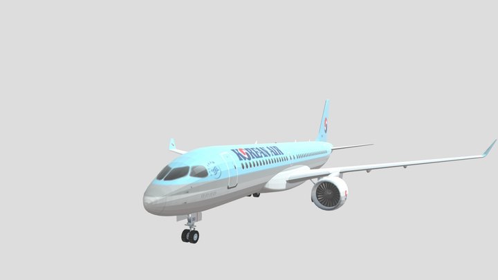 Airbus A220 / Bombardier CS300 3D Model