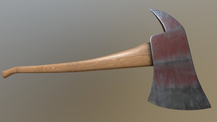 Fireman's Axe 3D Model