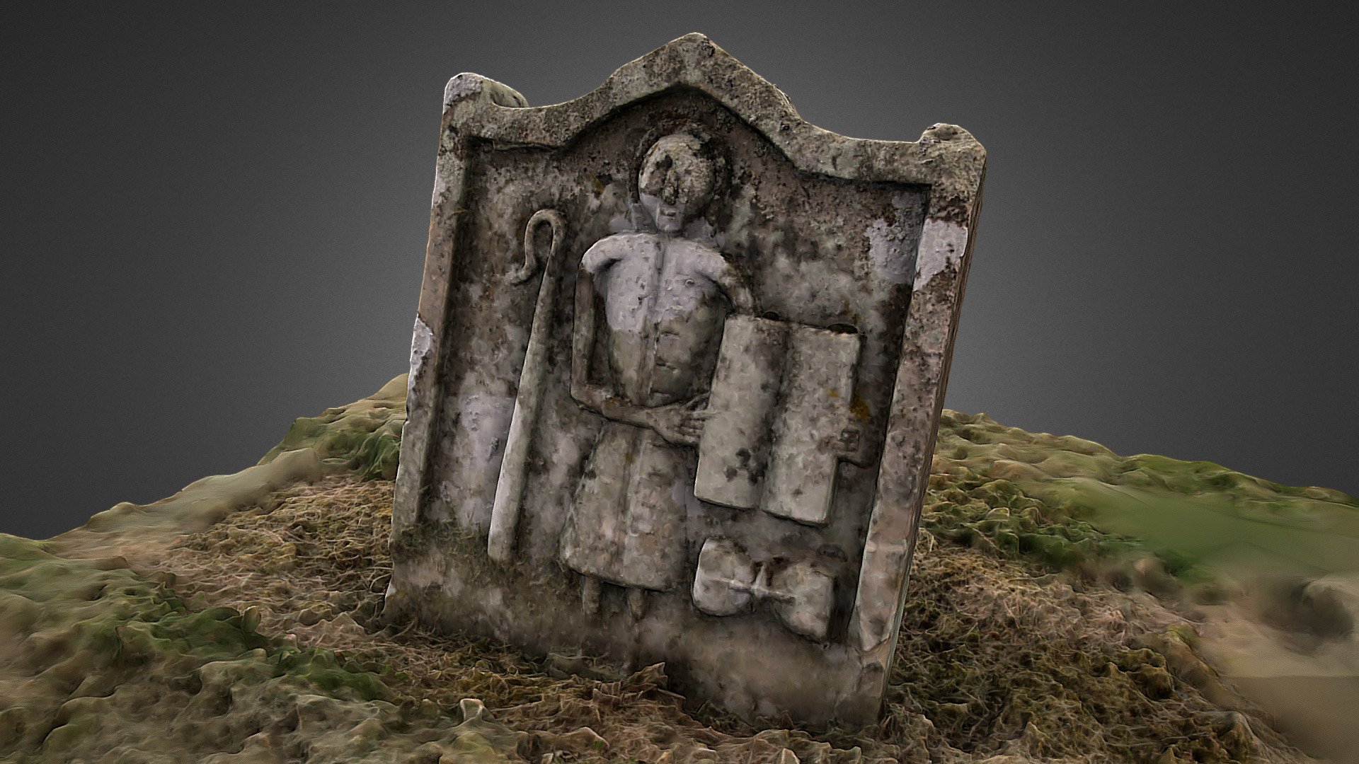 1736 Gravestone Abbey St Bathans, Scotland