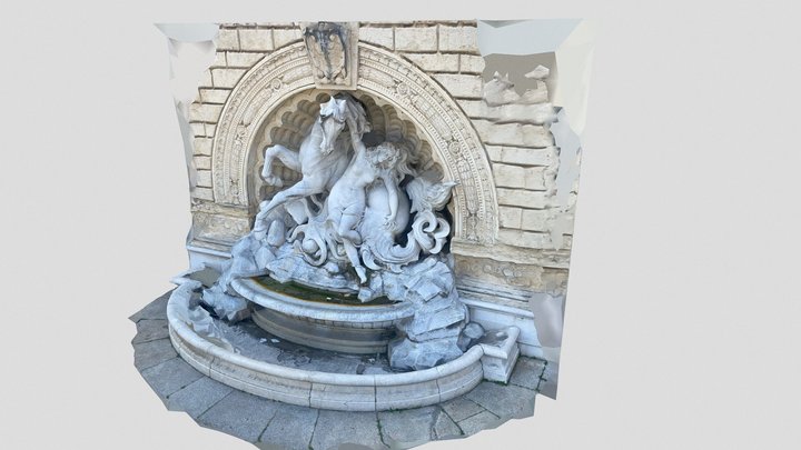 Bologna Horse Statue 3D Model