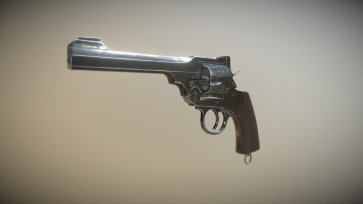 Webley Revolver 3D Model