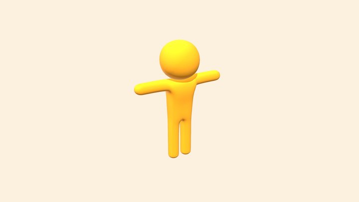 Hyper Casual Player Character #1 3D Model