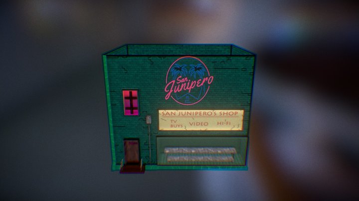 San Junipero's Shop - Project Neon - GGLuna 3D Model