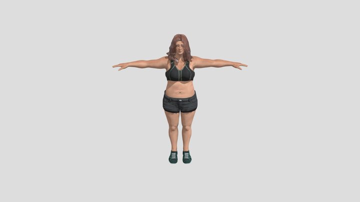 Fat girl 3D Model