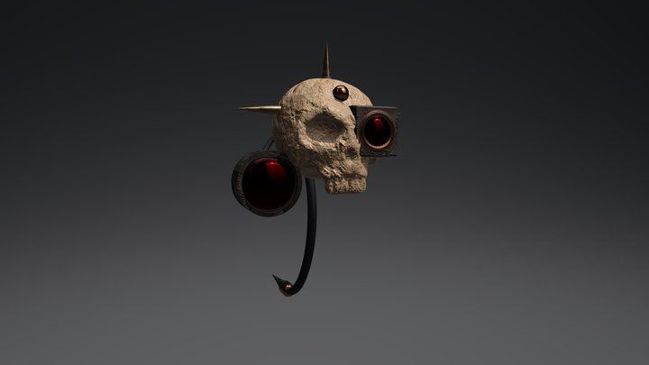 40k Servo Skull 3D Model