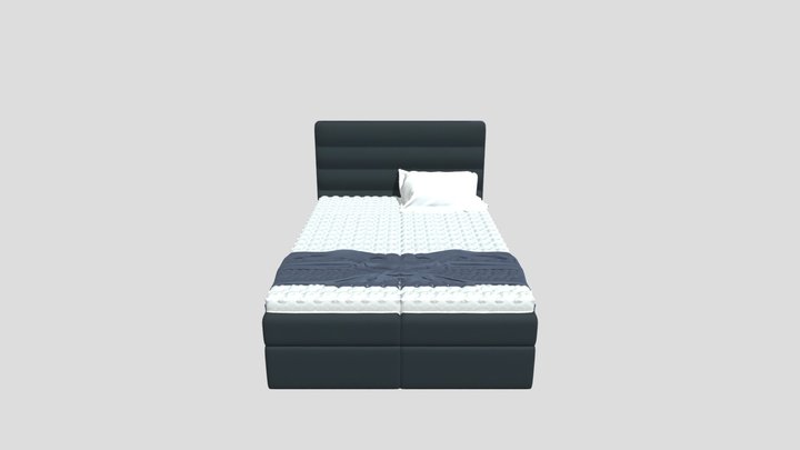 Midnight Serenity Bed 3D Model